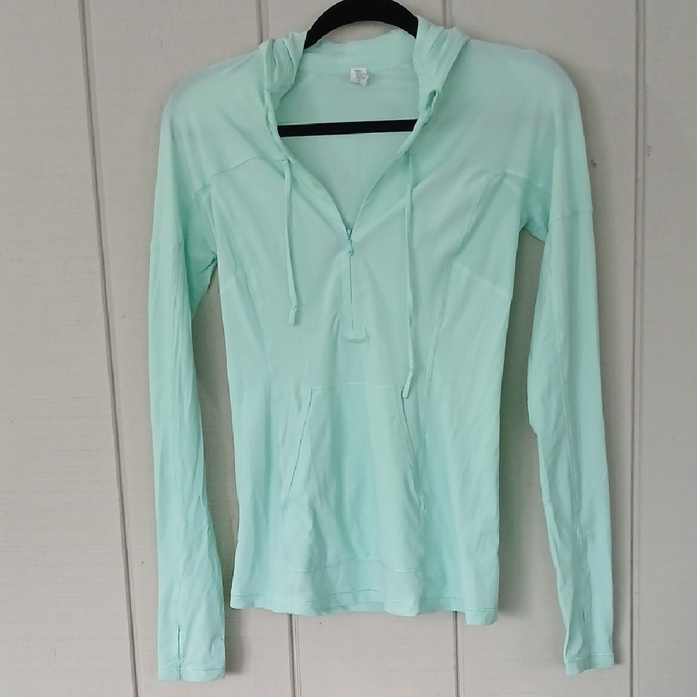 Lululemon Athletica Runbeam Hoodie Mint Green Size 4 - Picture 2 of 11